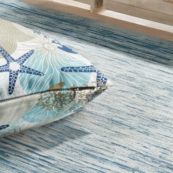 Lumbar Beach Pillow Covers Nautical Coastal Decor Decorative Soft Throw Cases - Picture 4 of 7